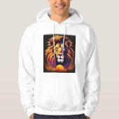 Pride & Power Löwe Silhouette T-Shirt Hoodie (Vorderseite)