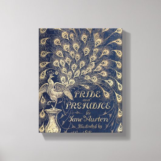 Pride & Prejudice Antique Cover Canvas Print Leinwanddruck (Vorderseite)