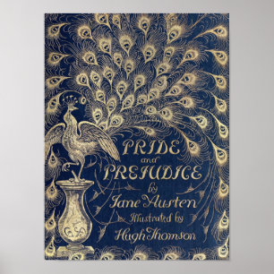 Pride & Prejudice Antique Cover Poster 12" x 16"