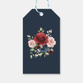 Pride Prejudice Floral Book Lover Gastgeschenke Ho Geschenkanhänger (Rückseite)