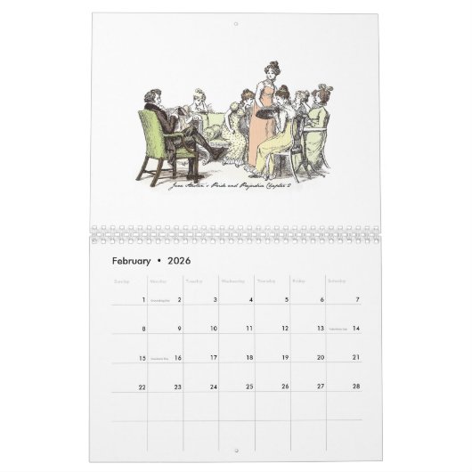 Pride & Prejudice Kalender (Feb 2026)