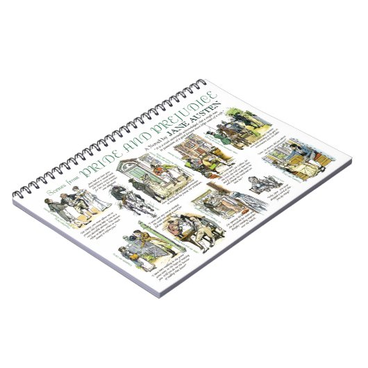 Pride & Prejudice-Notebook Notizblock (Linke Seite)