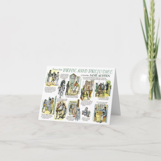 Pride & Prejudice Notecard Karte (Vorderseite)