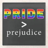 Pride & Prejudice Pride shirt Glasuntersetzer (Vorderseite)