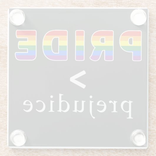 Pride & Prejudice Pride shirt Glasuntersetzer (Rückseite)