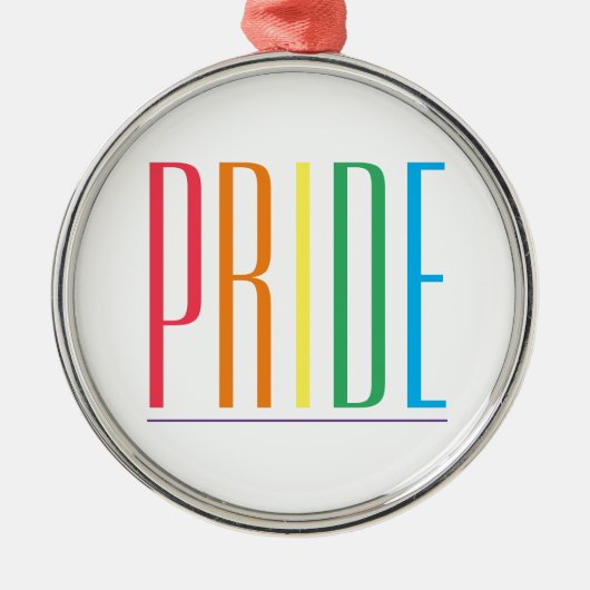 PRIDE Premium Round Ornament (Vorne)