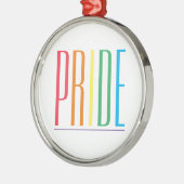 PRIDE Premium Round Ornament Aus Metall (Links)