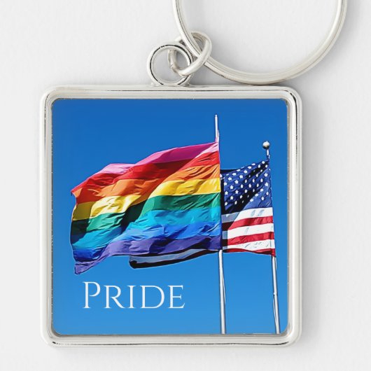 "Pride" Premium-Schlüsselanhänger (rosa) Schlüsselanhänger (Vorne)