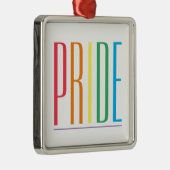 PRIDE Premium Square Ornament Aus Metall (Rechts)