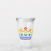 Pride Queen Acryltrinkbecher (Vorderseite)
