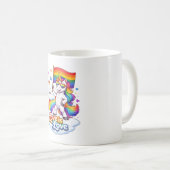Pride, Queer, Unicorn Kaffeetasse (VorderseiteRechts)