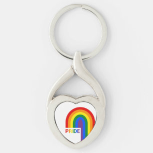 Pride Rainbow Acrylic Schlüsselanhänger