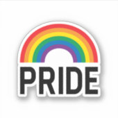 Pride Rainbow Aufkleber (Vorderseite)
