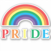 Pride Rainbow Aufkleber (Vorderseite)