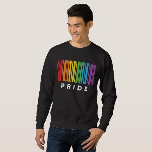 Pride Rainbow Barcode LGBTQIA+ T - Shirt (Vorne ganz)