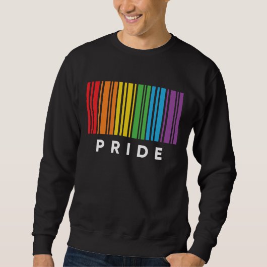 Pride Rainbow Barcode LGBTQIA+ T - Shirt (Vorderseite)