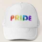 Pride Rainbow Baseball Cap Truckerkappe (Vorderseite)