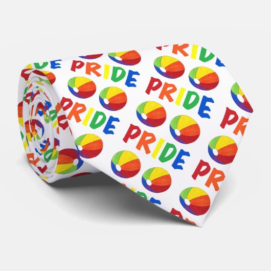 PRIDE Rainbow Beach Ball Balls Beachball Krawatte (Gerollt)