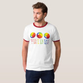 Pride Rainbow Beach Ball Beachball Sommer T-Shirt (Vorne ganz)