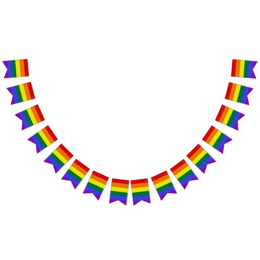 Pride Rainbow Bunting Wimpelkette (Alle)