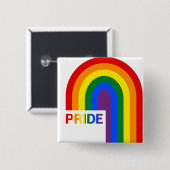 Pride Rainbow Button (Vorne & Hinten)