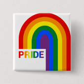 Pride Rainbow Button (Vorderseite)