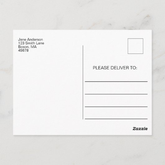 Pride Rainbow Colors Danke, Postcard Postkarte (Rückseite)