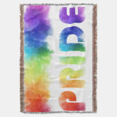 Pride Rainbow Decke (Vorderseite Vertikal)