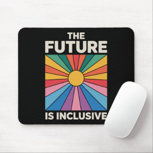 Pride Rainbow Die Zukunft ist inklusiver LGBTQ Mousepad