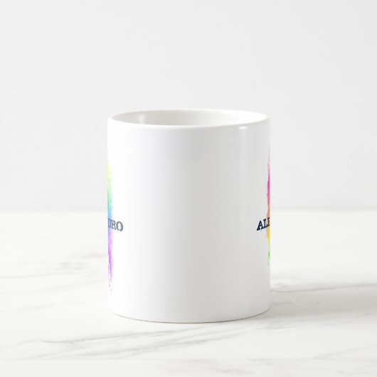 Pride Rainbow Eine farbenfrohe Hommage an Kunst un Kaffeetasse (Mittel)