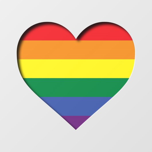 Pride Rainbow Fensteraufkleber (Blatt)