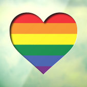 Pride Rainbow Fensteraufkleber (Blatt 3)