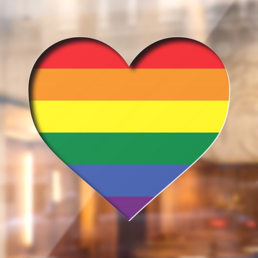 Pride Rainbow Fensteraufkleber (Blatt 2)