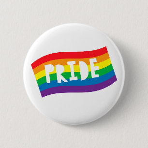 Pride Rainbow Flag Button