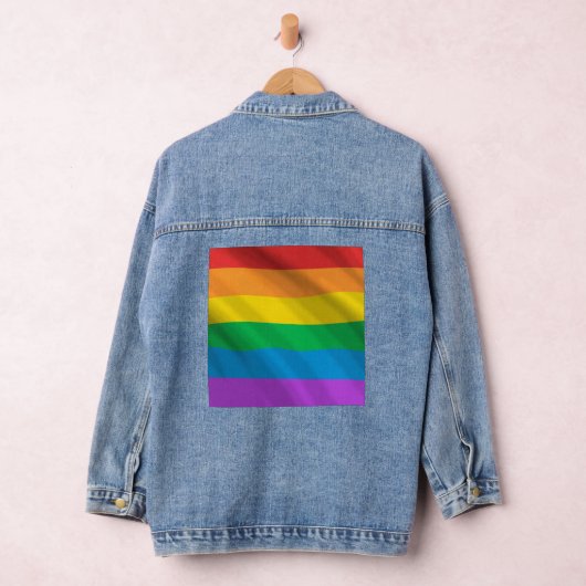 Pride Rainbow Flag Denim Jacket - LGBTQ+ Unisex Jeansjacke (Hangar)