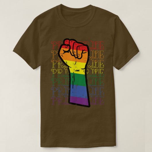 Pride Rainbow Flag Gay Pr T-Shirt (Design vorne)