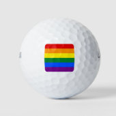 Pride Rainbow Flag Golfball (Vorderseite)