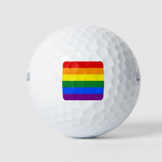 Pride Rainbow Flag Golfball (Vorderseite)