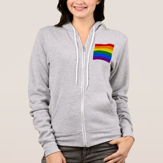 Pride Rainbow Flag Hoodie (Vorderseite)