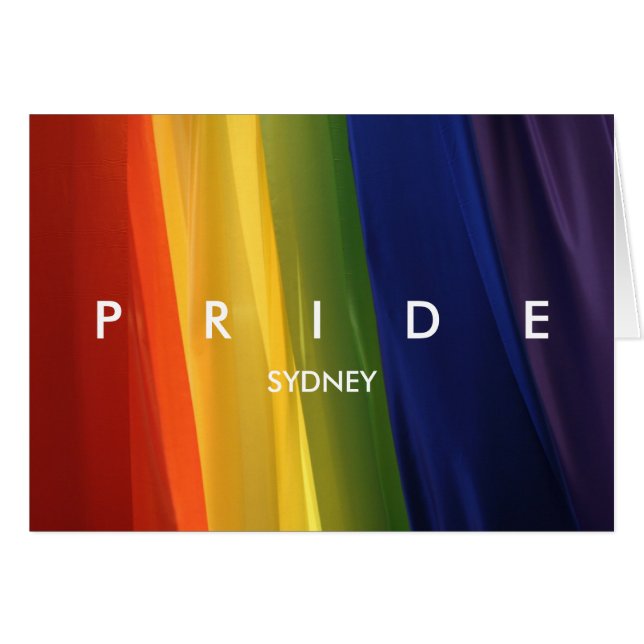 PRIDE Rainbow Flag Karte (Vorderseite (Horizontal))
