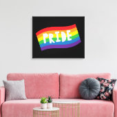 Pride Rainbow Flag Leinwanddruck (Insitu (Wohnzimmer))