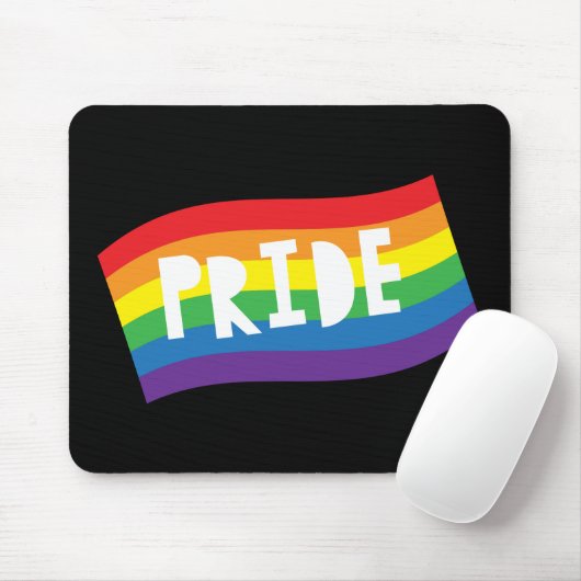 Pride Rainbow Flag Mousepad (Mit Mouse)