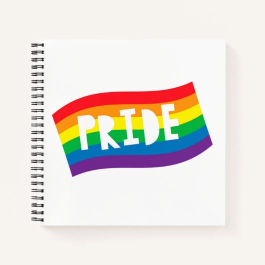 Pride Rainbow Flag Notizblock (Vorderseite)