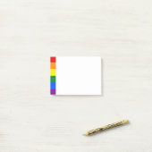 Pride Rainbow Flag Post-it Klebezettel (Auf Schreibtisch)