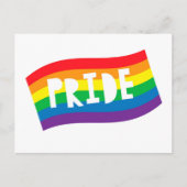 Pride Rainbow Flag Postkarte (Vorderseite)