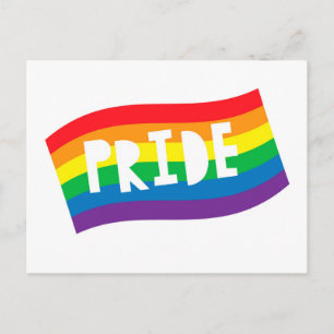 Pride Rainbow Flag Postkarte