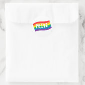 Pride Rainbow Flag Runder Aufkleber (Tasche)
