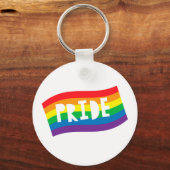 Pride Rainbow Flag Schlüsselanhänger (Vorderseite)