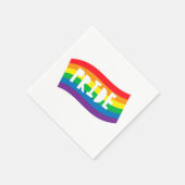 Pride Rainbow Flag Serviette (Ecke)