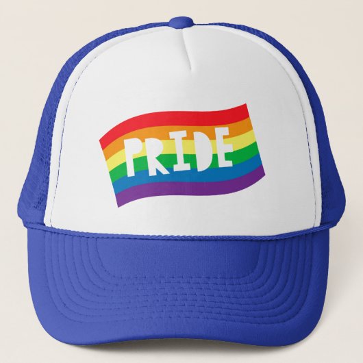 Pride Rainbow Flag Truckerkappe (Vorderseite)